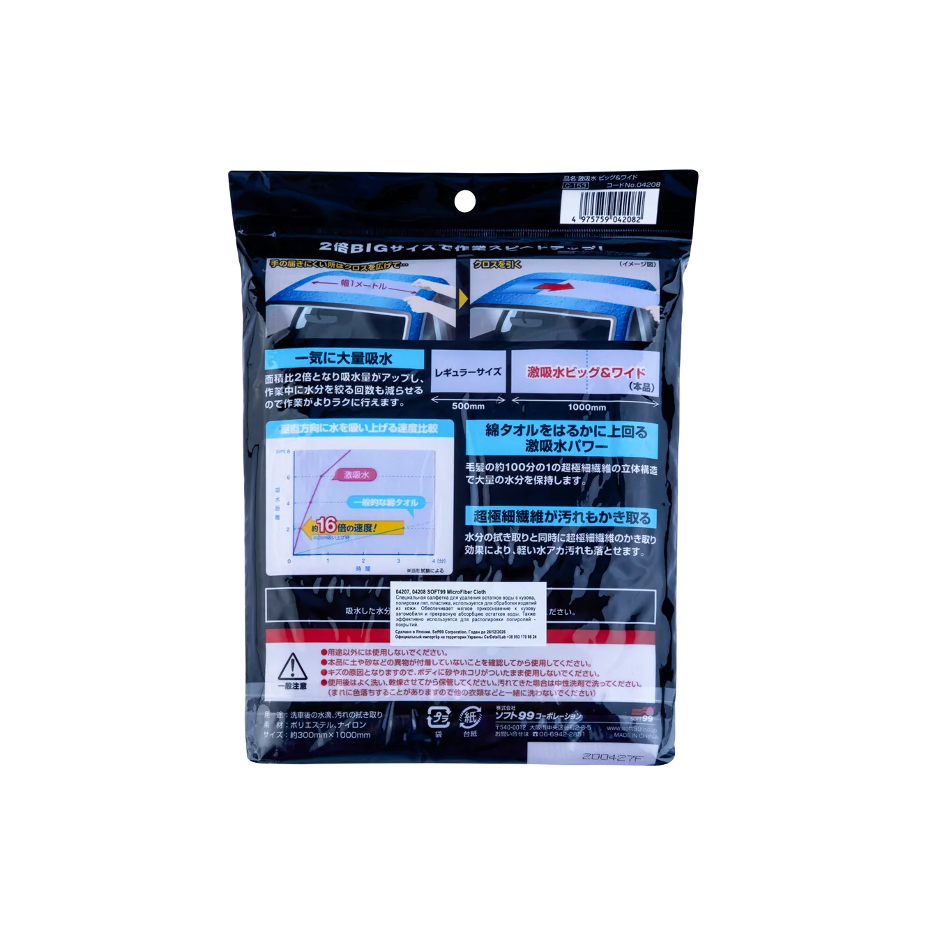 Микрофибра SOFT99 Super Cloth Big & Wide