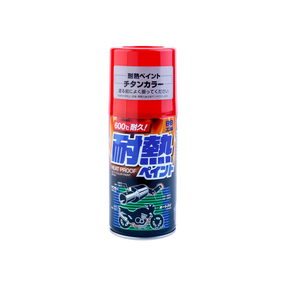 Термостойкая краска SOFT99 Heatproof Paint Titanium