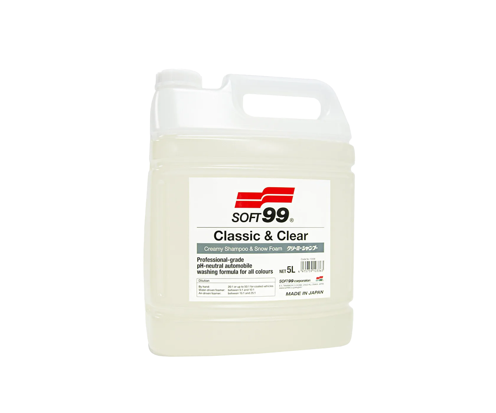 Шампунь SOFT99 Classic & Clear Shampoo