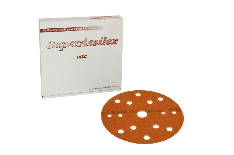 Шлифовальный круг KOVAX Super Assilex Brown K240 Ø152 mm 15 holes