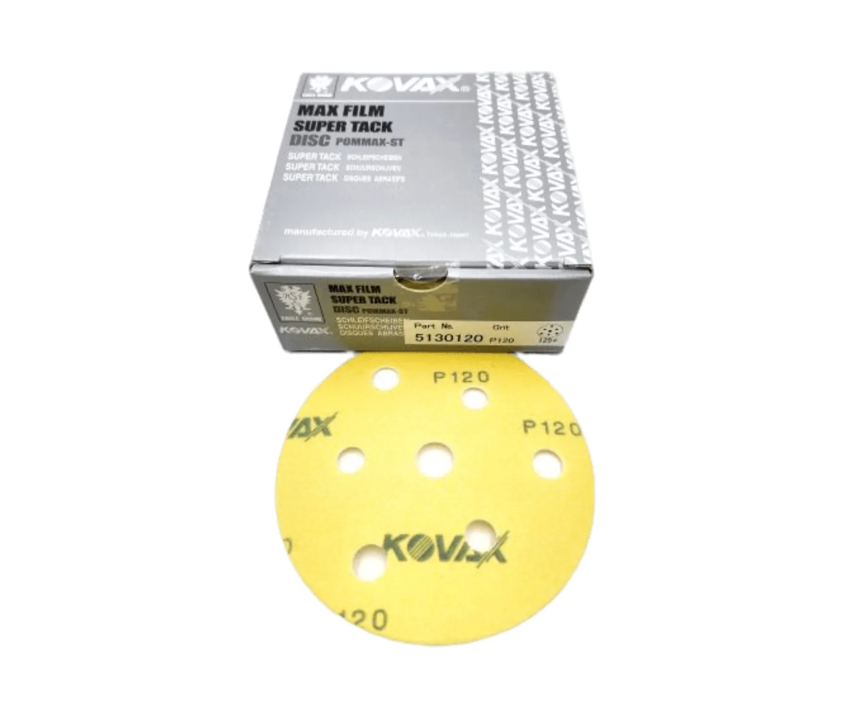 Шлифовальный круг KOVAX Maxfilm P120 Ø125 mm 7 holes