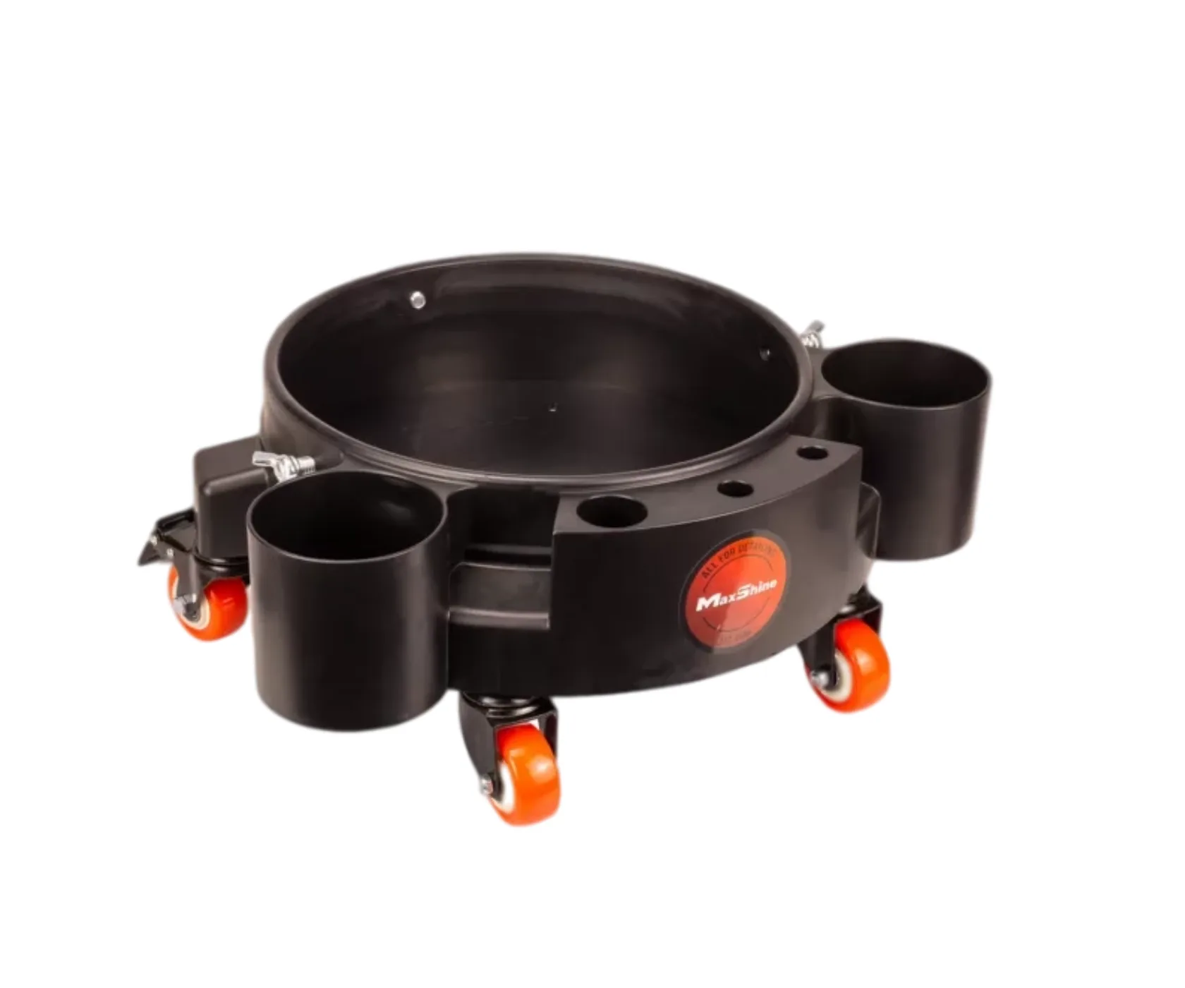 Пластиковая тележка MaxShine Rolling Bucket Dolly Black