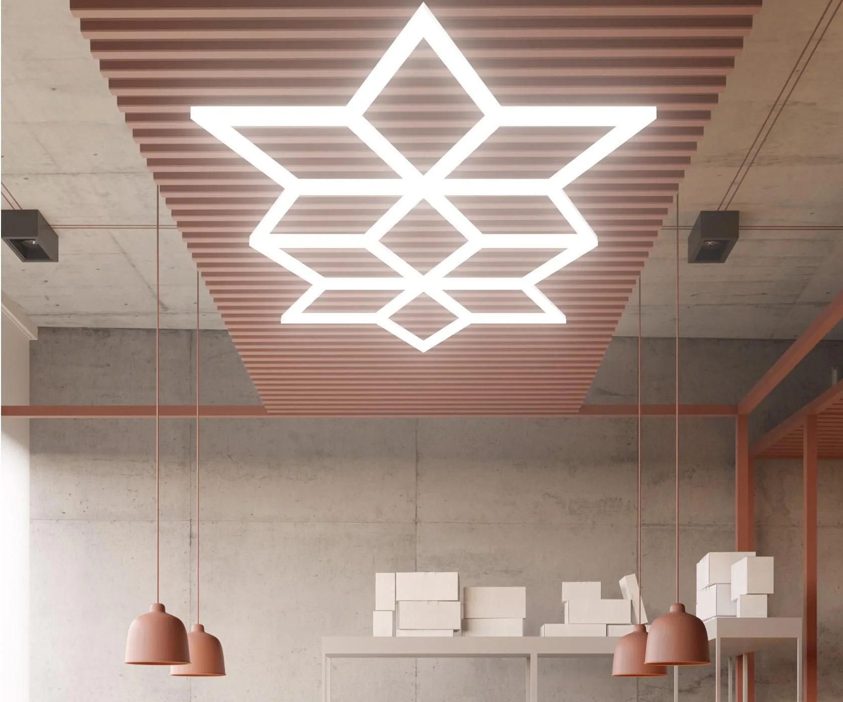 Потолочный светильник CDL LED Snowflake Ceiling Light