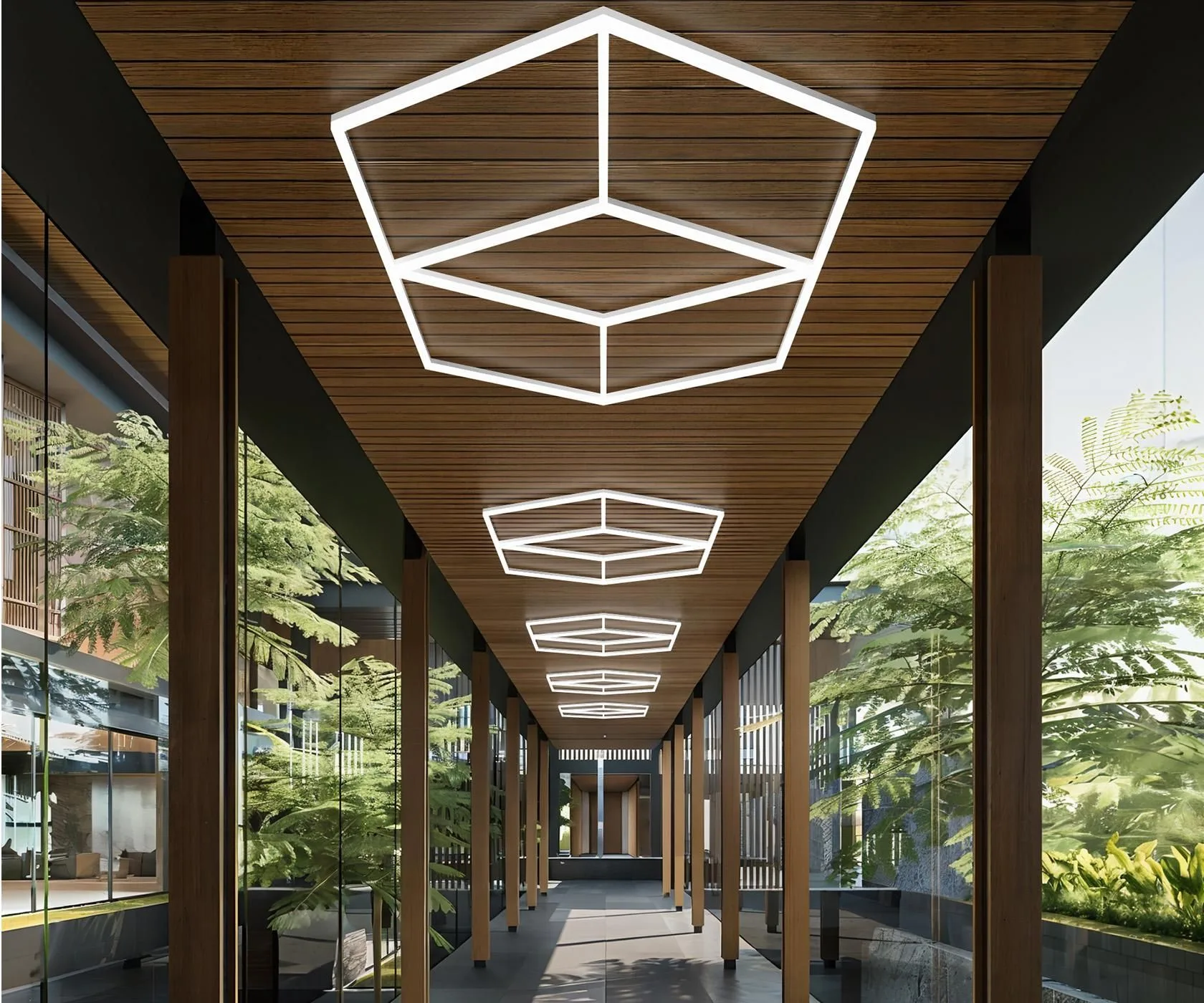 Потолочный светильник CDL LED Matrix Hexagonal Light