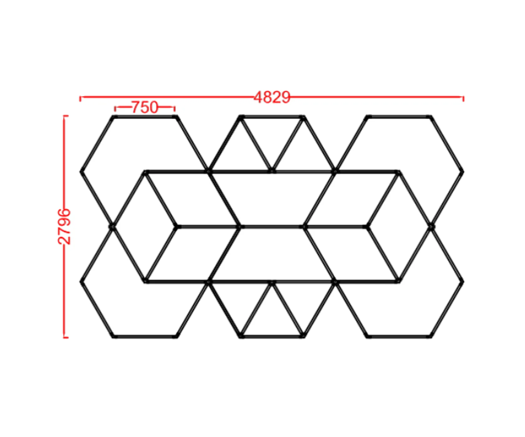 Потолочный светильник CDL Polygon Hexagonal Light