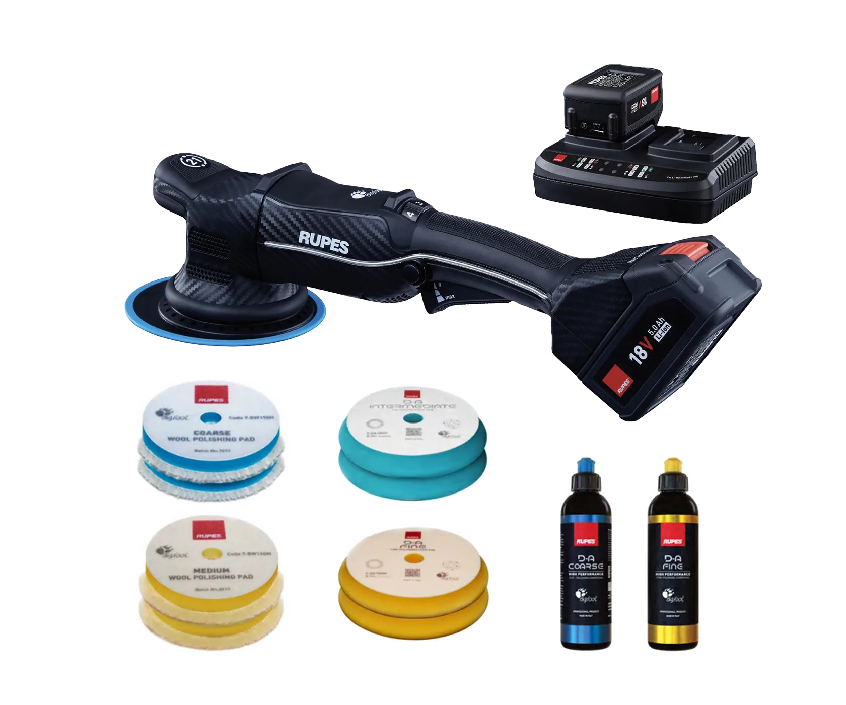 Полировальная машина RUPES BigFoot iBrid Polisher HLR21 BAS