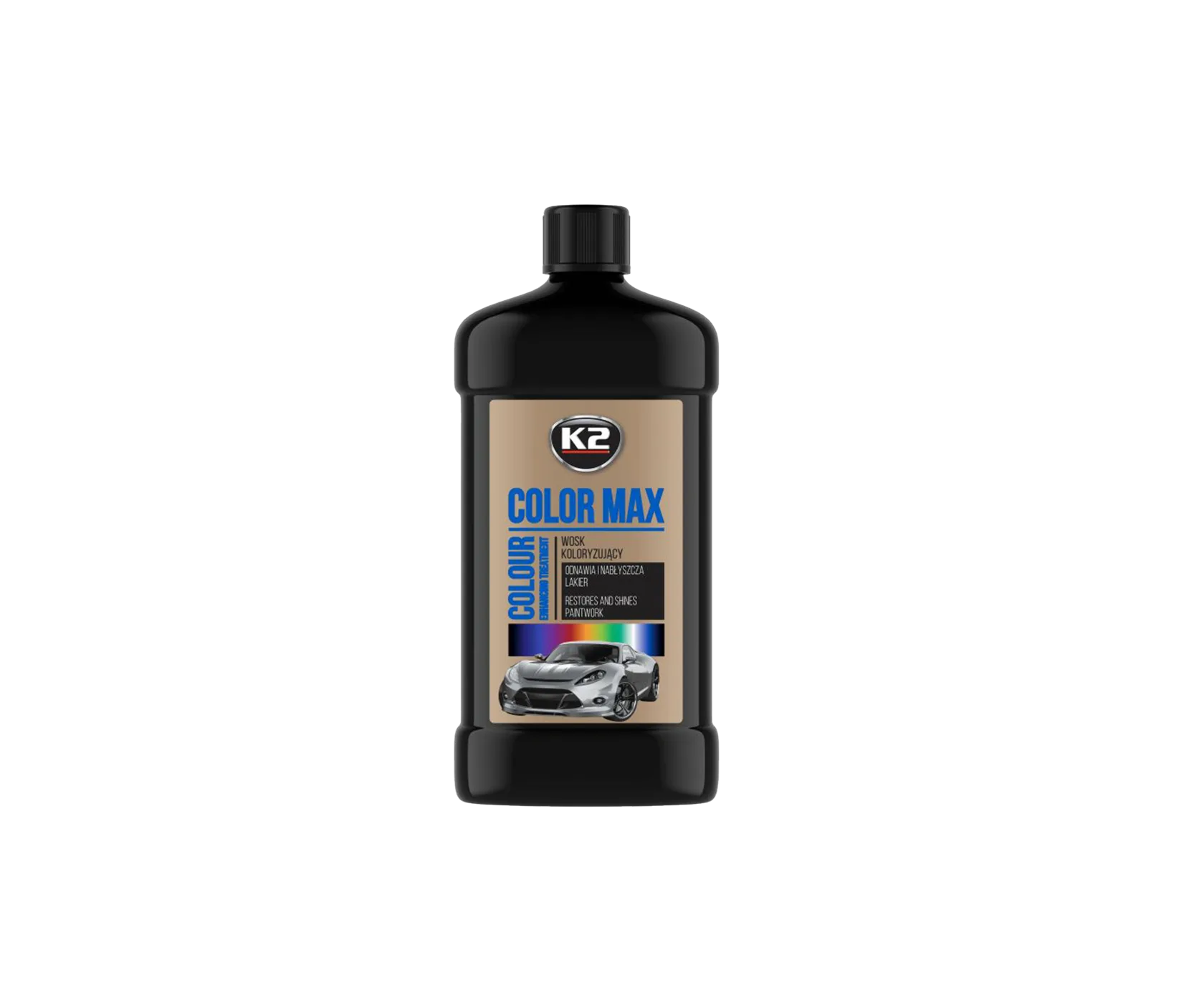 Цветообогащающая полироль K2 Color Max Black 500 ml