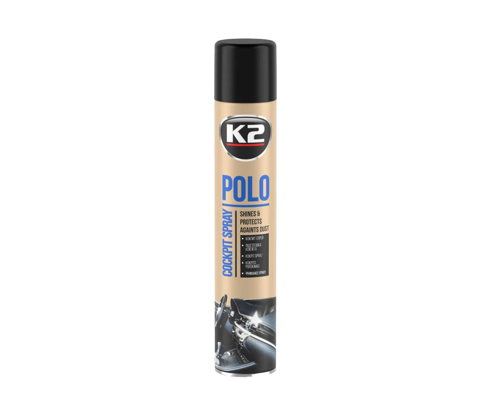 Полироль для торпедо K2 Perfect Polo Cockpit Spray Fahren