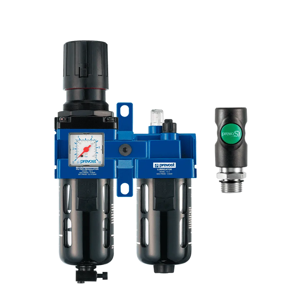 Блок очистки воздуха Prevost ALTO 3 Filter-Regulator-Lubricator with Wall Bracket
