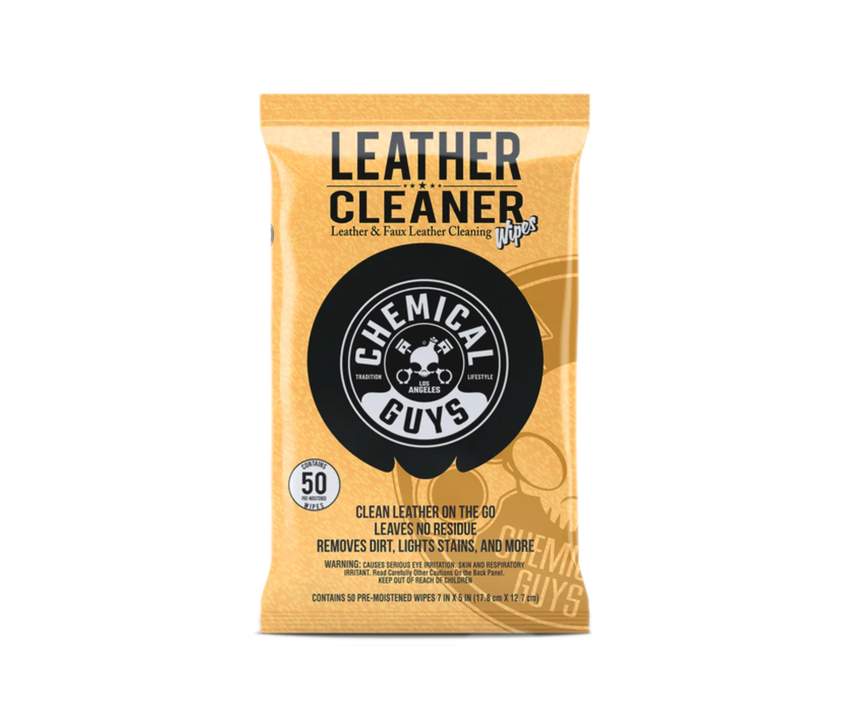 Влажные салфетки Chemical Guys Car Cleaning Wipes For Leather, Vinyl, And Faux Leather