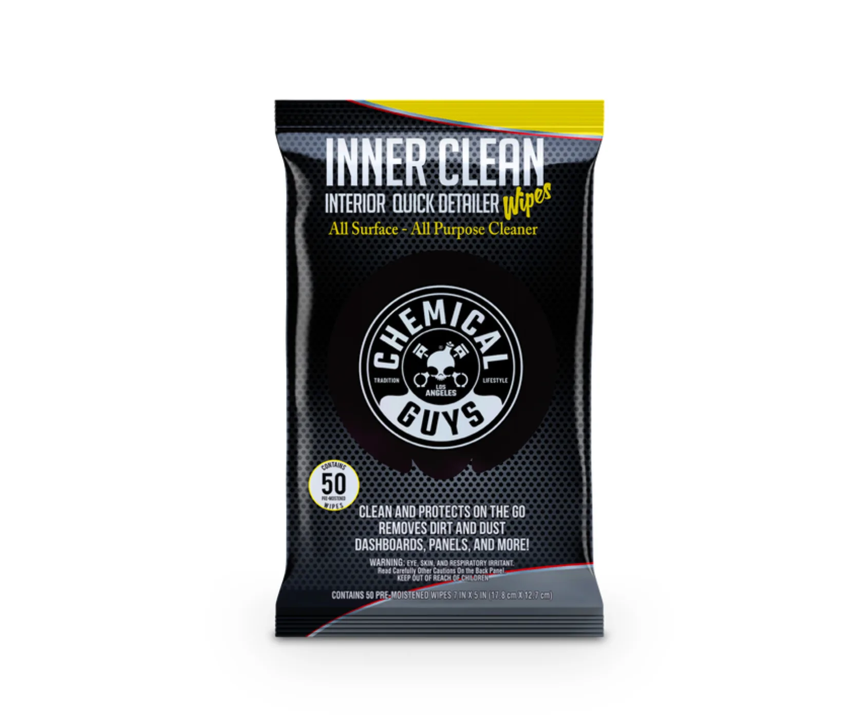 Влажные салфетки Chemical Guys Inner Clean Interior Quick Detailer Car Wipes