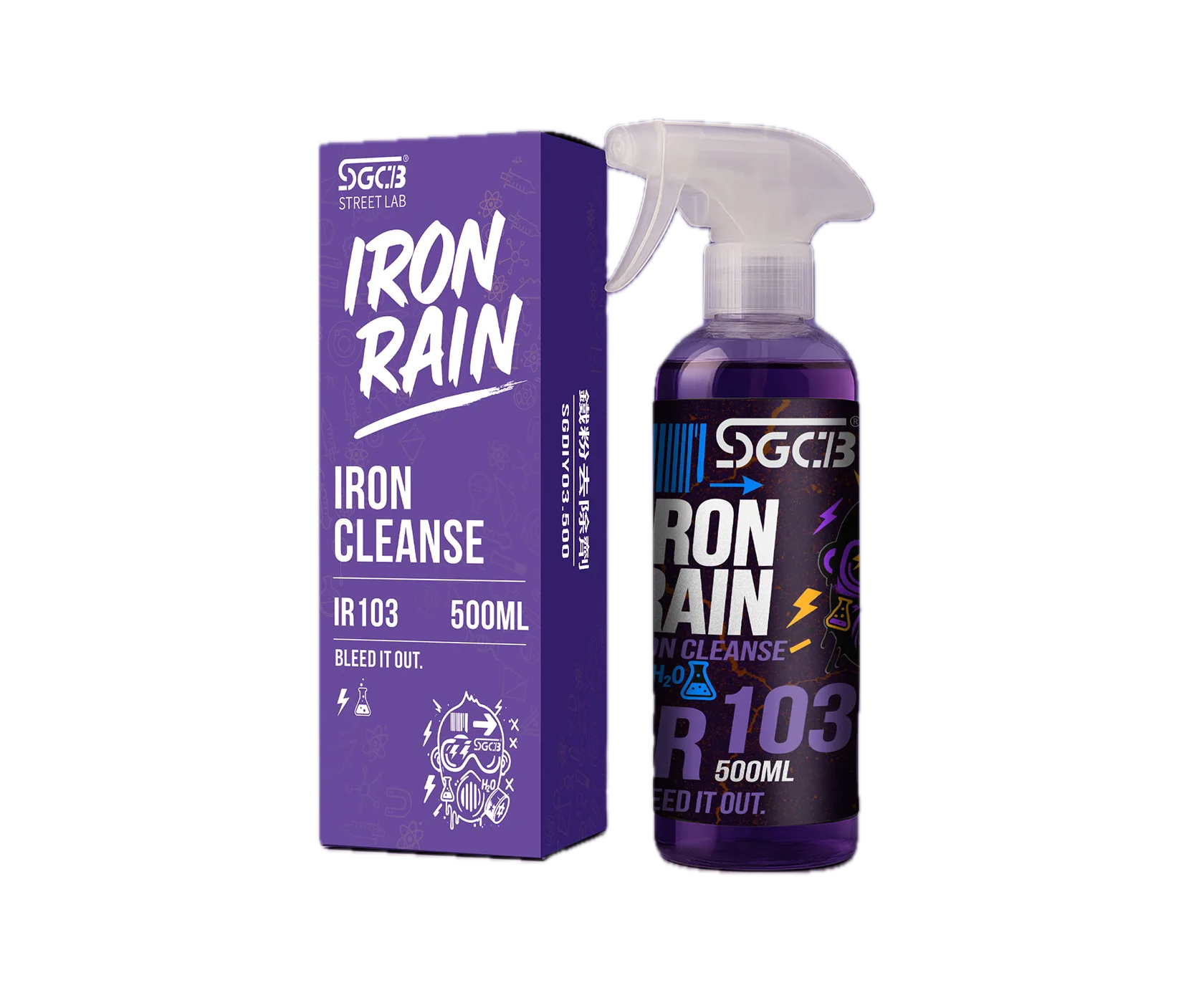 Очиститель колёсных дисков SGCB IRON RAIN Iron Cleanse 500 ml