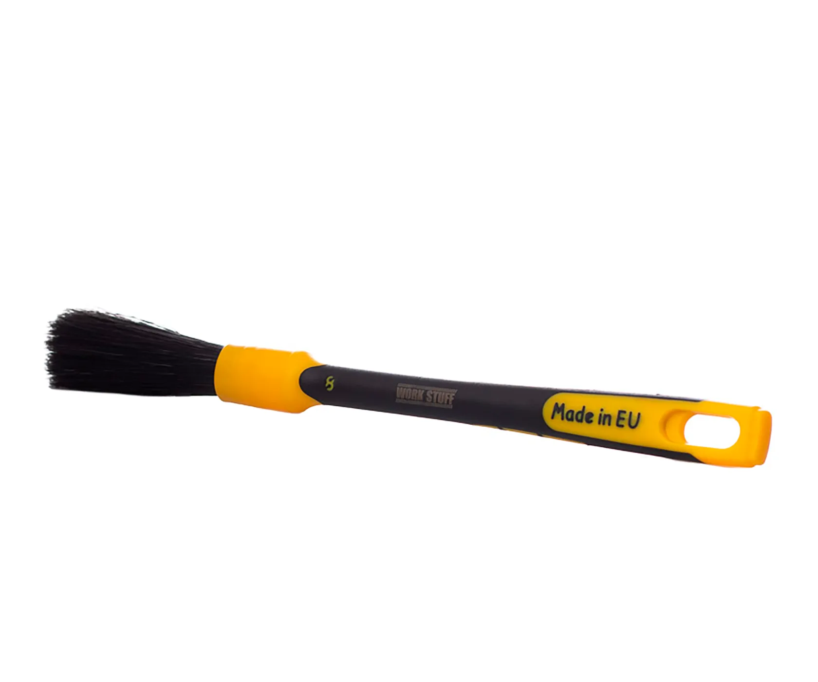 Кисть с прорезиненной ручкой Work Stuff Detailing Brush Rubber Black 16 mm