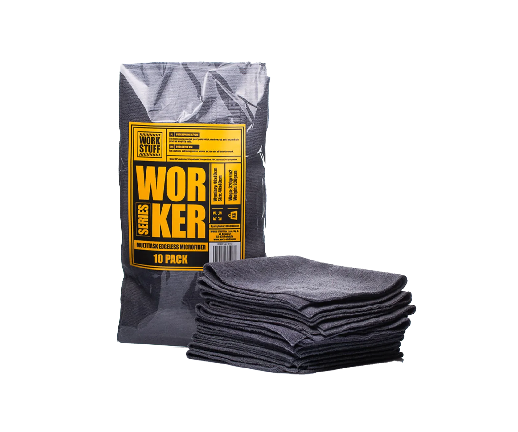 Набор микрофибр Work Stuff WORKER Microfiber Towel 10 pcs